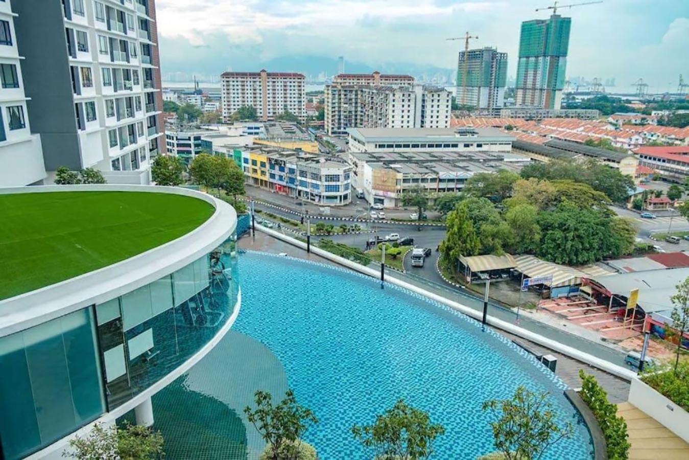 Blue Aesthetic Luxury Seaview 3 Min Drive Sunway Apartment Butterworth Luaran gambar